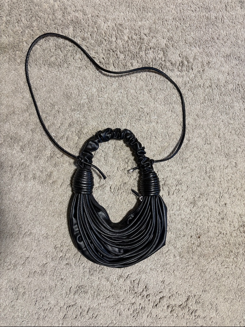 Black Statement Multi-Strand Bag